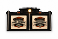 Cabezal de Cama Artesanal Harley-Davidson Ultra Classic – Decoración Motera con Luz Vintage