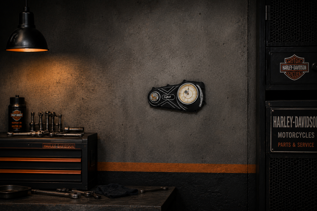 Reloj de Pared Harley-Davidson Softail – Estilo Garage Vintage