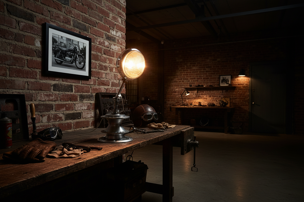 Lámpara faro - loft industrial